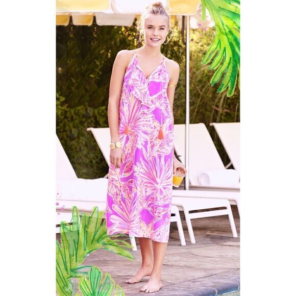 Lilly Pulitzer Lachelle silk dress XXS - Picture 5 of 6